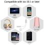 Headphone Adapter Jack 2 in 1 Adapter for iPhone Xs/Xs Max/XR/ 8/8 Plus/X (11) / 7/7 Plus Adapter Listen to Music Adapter Audio and Charge 3.5mm Splitter Converter Compatible with Adaptor Charger