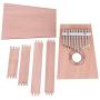 Kalimba DIY Kit, 10 Keys Thumb Piano Set Mahogany Finger Percussion Mbira Musical Instrument for Music Lover, Beginner & Children