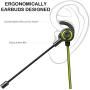 Wired Gaming Earphone, Megadream Noise Cancelling Stereo Bass Gaming Earbuds E-Sport Earphone with Detachable Adjustable Mic, 3.5mm Jack, Desktop Adapter, for PS4/Xbox One/Laptop/Cellphone (Green)