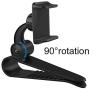 Sun Visor Car Cell Phone Holder, Universal 360 Rotating Car Mount Support Clip Bracket Compatible for iPhone Xs/Xs Max/Xr/X/8/7/6 Samsung Note 9/8/5 Galaxy S9/S8/S7/S6 Moto Z3 Smartphones GPS (Black)