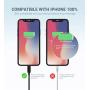 MFi Certified iPhone Cable - Novtech 3Pack 3FT Lightning Cable - iPhone Lightning to USB Charging Cable for iPhone 11 Pro XR Xs Max X 8 Plus 7 Plus 6S Plus 6 Plus 5S 5C 5 SE iPod iPad Air Pro - Black