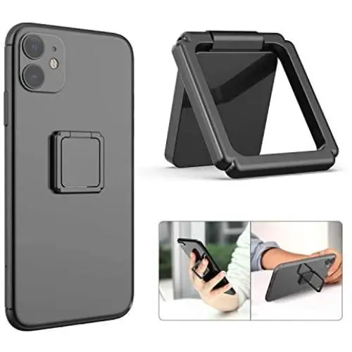 ICHECKEY Finger Ring Stand 360 Rotation Cell Phone Ring Stand Holder Grip Kickstand Universal Mobile Phone Ring for iPhone 7 7 Plus 6S 6, Samsung Galaxy S6 S7 S8 S8 Plus, Note, LG (Black) ICHECKEY Finger Ring Stand 360 Rotation Cell Phone Ring Stand Holder Grip Kickstand Universal Mobile Phone Ring for iPhone 7 7 Plus 6S 6, Samsung Galaxy S6 S7 S8 S8 Plus, Note, LG (Black)