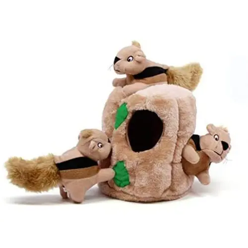 Outward Hound Hide A Squirrel Plush Dog Toy Puzzle