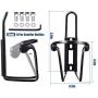 4 Pieces Bicycle Accessories Set, Include 1 Piece Bike Storage Bag Frame Pouch, 1 Piece Bike Phone Mount and 2 Pieces Bicycle Water Bottle Holder Cage