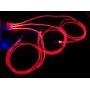 YICHUMY 3 Packs Led Flowing Phone Charging Cable Glow in The Dark USB Charger Cable Compatible with Phone XR/XS MAX/X/Phone 8 Plus/7 Plus/6 Plus/LED Visible Flowing Charging Cord (Red)