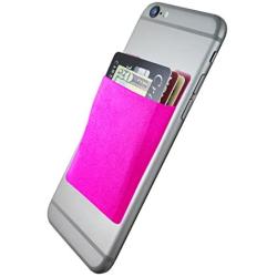 CardNinja Ultra-slim Self Adhesive Credit Card Wallet for Smartphones, Magenta