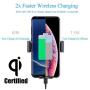 Wireless Car Charger CD Mount, Auto Clamping CD Player Phone Mount Air Vent Qi Charger Compatible with 11 Pro XS Max XR X 8, Galaxy S10 Plus S9 S8 S7 S6 Note 10 9 8