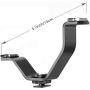 Neewer Aluminium Alloy 5.1 inches/13 Centimeters V-Shape Triple 3 Universal Cold Shoe Mount Bracket for DSLR Camera or Camcorder Accessory Such as LED Video Light,Microphone,Monitor,Flash Neewer Aluminium Alloy 5.1 inches/13 Centimeters V-Shape Triple 3 Universal Cold Shoe Mount Bracket for DSLR Camera or Camcorder Accessory Such as LED Video Light,Microphone,Monitor,Flash