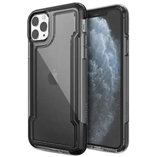 X-Doria Defense Clear, iPhone 11 Case - Military Grade Drop Protection, Shock Protection, Clear Protective Case for Apple iPhone 11, (Black) X-Doria Defense Clear, iPhone 11 Case - Military Grade Drop Protection, Shock Protection, Clear Protective Case for Apple iPhone 11, (Black)