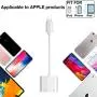 Headphone Jack Adapter Dongle to 3.5mm Converter Car Charge Accessories with 2 in 1 Earphone for iPhone 7/8/8Plus/X/XS/XS MAX/XR/11 Pro Splitter Adaptor Cable Audio Connector iOS Systems