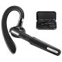 Bluetooth Headset, Wireless Bluetooth Earpiece V4.1 8-10 Hours Talktime Stereo Noise Cancelling Mic, Compatible for iPhone Android Cell Phones Driving/Business/Office (Black)