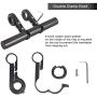 Enmoo Bike Handlebar Extender Aluminum Alloy Bicycle Handlebar Extension Bracket Bicycle Accessories for Holding Lamp Speedometer GPS Phone Mount Holder