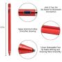 Stylus Pen for Touch Screens, Active Digital Pencil 1.5mm Fine Tip Smart Pen Rechargeable Drawing Stylus Compatible with iPhone iPad Mini/Air Smartphones & Tablets by BAGEYI (red)