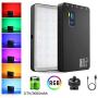 Weeylite RGB Video LED Light, CRI95+ RGB 360° Full Color 20 Light Effects, Built-in Rechargeable Battery, Aluminum Body, OLED Screen, 2500K-8500K Fill Light Panel for YouTube DSLR Studio Outdoor Video
