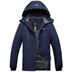 Wantdo Womens Mountain Waterproof Ski Jacket Windproof Rain Jacket Winter Warm Snow Coat
