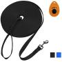 Hi Kiss 30ft 50ft 20feet Black Extra Long Line Training Dog Leash - for Large,Medium and Small Dogs - Long Lead - Great for Training, Play, Camping, or Backyard