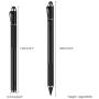 MoKo Universal Active Stylus Pen, 2-in-1 Capacitive Fine Point Touch Screen Tablets Stylus Pencil Fit with Apple iPad, Mini/Air/Pro, iPhone, Samsung Galaxy, Touchscreen Devices & Smartphones - Black