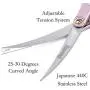 Moontay 6.5" Professional Curved Pet Grooming Scissor, Dog Cat Grooming Shear/Scissor with Ultra-Light Aeronautical Aluminum Handle, 440C Japanese Stainless Steel Grooming Scissor Moontay 6.5" Professional Curved Pet Grooming Scissor, Dog Cat Grooming Shear/Scissor with Ultra-Light Aeronautical Aluminum Handle, 440C Japanese Stainless Steel Grooming Scissor