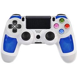 PS4 Controller Wireless Bluetooth Gamepad for Playstation 4 Clickable Touch Panel Joypad – Joystick with Sixaxis,Compatible with All PS4 Models & PC (Blue)