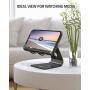 Nulaxy Phone Stand, Adjustable Cell Phone Stand, Phone Holder for Desk, Desktop Holder, Cradle, Dock Compatible with Nintendo Switch, iPhone Xs Xr 8 X 7 6 6s Plus SE 5 5s 5c, All Smartphone - Black