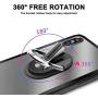 HENGBANG Multipurpose Phone Bracket, Phone Ring Holder - Two in ONE Multipurpose Mobile Phone Bracket Holder Stand 360 Degree Rotation for Car Home, Multiple-Angle Car Phone Mount (Blue)