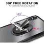 HENGBANG Multipurpose Phone Bracket, Phone Ring Holder - Two in ONE Multipurpose Mobile Phone Bracket Holder Stand 360 Degree Rotation for Car Home, Multiple-Angle Car Phone Mount(Black)