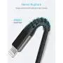 Apple MFi Certified 2Pack iPhone Charger Cable 10 Foot, Long Lightning Cable 10 ft Nylon Braided USB Fast Charging Cord Compatible with iPhone 11/11 Pro/11 Pro Max/SE/X/XR/XS/8/7 (Black) Apple MFi Certified 2Pack iPhone Charger Cable 10 Foot, Long Lightning Cable 10 ft Nylon Braided USB Fast Charging Cord Compatible with iPhone 11/11 Pro/11 Pro Max/SE/X/XR/XS/8/7 (Black)