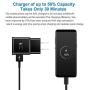 Wall Charger Adaptive Fast Charger Kit for Samsung Galaxy Note 8/9/10, Galaxy S8/S8+/S9/S9+/S10/S10+/S10E, MBLAI Type C True Digital Adaptive Fast Charging (2 x Wall Charge, 2 x Type-C Cable) Black