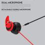 FANTECH EG1 in-Ear Gaming Earplugs - Black/Red