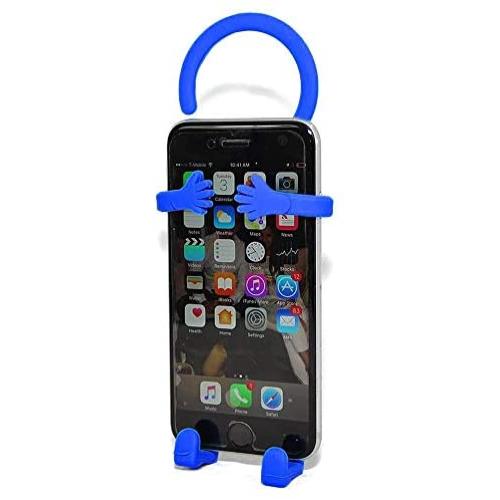 Bondi Silicon Flexible Cell Phone Holder, (Blue)