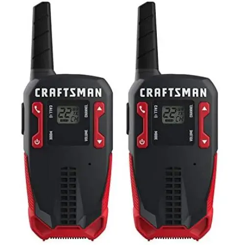 CRAFTSMAN 16-Mile Long Range Walkie Talkies for Adults - Rechargeable Two Way Radios with VOX - CMXZRAZF118 (2 Pack) CRAFTSMAN 16-Mile Long Range Walkie Talkies for Adults - Rechargeable Two Way Radios with VOX - CMXZRAZF118 (2 Pack)