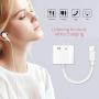 [Apple MFi Certified] iPhone Headphone Adapter & Splitter, 2 in 1 Lightning to 3.5mm Headphone Audio & Charger for iPhone 11/11 Pro/XS/XR/X/8 7 6, iPad, iPod, Support Calling & Music Control & iOS 13