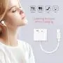 [Apple MFi Certified] iPhone Headphone Adapter & Splitter, 2 in 1 Lightning to 3.5mm Headphone Audio & Charger for iPhone 11/11 Pro/XS/XR/X/8 7 6, iPad, iPod, Support Calling & Music Control & iOS 13