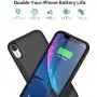 Gixvdcu Battery Case for iPhone XR, Newest [6800mAh] Portable Charging Case Rechargeable Extended Battery Pack for iPhone XR Backup Battery Portective Charger Case(6.1 inch) - Black