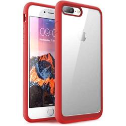 SUPCASE Unicorn Beetle Style Premium Hybrid Protective Clear Case for Apple iPhone 7 Plus 2016 / iPhone 8 Plus 2017 (Red)