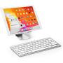 OMOTON Ultra-Slim Bluetooth Keyboard Compatible with iPad 10.2-inch/ 9.7-inch, iPad Air 10.5, iPad Pro 11/12.9, iPad Mini 5/4, iPhone and Other Bluetooth Enabled Devices, White