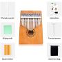 Kalimba 17 Key Thumb Piano, Finger Piano/Mbira 17 Tone Musical Toys with Tune-Hammer and Study Guide, Christmas Day Birthday Gifts Idea for Boyfriend, Girlfriend, Child