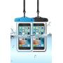 Topwey Waterproof Phone Pouch, 2 Packs Universal Large Waterproof Phone Case for iPhone 11 Pro Max Xs Max Xr x Galaxy S10 S9 up to 6.5", Cell Phone Waterproof Pouch for Swimming Pools Diving Boating
