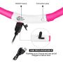 LED Dog Collar,USB Rechargeable Glowing Dog Collars, Light Up Collar Improved Pet Safety &Visibility at Night, 3 Flashing Modes,Water-Resistant Lighted Collar Fits For Small Medium Large Dogs