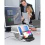 Unitek USB Charging Station for Multiple Devices, Charger Organizer Stand Dock with Dividers, Quick Charge 3.0 Compatible for Smartphone, Tablet, iPad and Other Electronics
