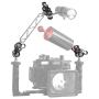 WLPREOE 2 PCS x 1" Inch Aluminum Standard Long Ball Clamp Mount for Underwater Diving Light Arm System,Work with Ram Mounts
