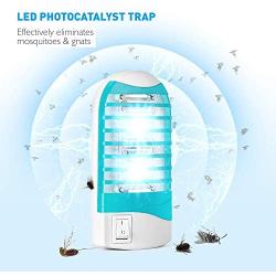 Bug Zapper Indoor Plug in, Indoor Mosquito Zapper for Home, Electric Mosquito and Gnat Trap Killer Lamp Eliminates Flying Pests 4 Pack