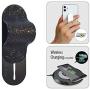 MOMOSTICK_MULTI BAND: Phone Grip/Stand/Holder | Phone Accessories | Phone Handle | Phone Strap | Finger Grip for All Smartphones, Pearl Glitter - Black