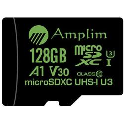 128GB Micro SD Card Plus Adapter - Amplim V30 A1 100MB/s 667X MicroSDXC Memory Card Pack 128 GB (Class 10 U3 UHS I XC) MicroSD Card 128G SDXC TF Card - Cell Phone, Nintendo, Camera, GoPro, Fire, DJI