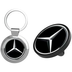 Magnetic Phone Car Mount, Universal Air Vent Car Cell Phone Holder and Key Chain [2 Pack], Compatible with iPhone X/8/8 Plus/7/7 Plus/6s Plus, Samsung Galaxy, LG, Nexus and More - Mercedes Benz