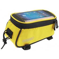 Roswheel Road Mountain Bike Bag Pannier Mini Cycling Bicycle Front Tube Bags for Men Women for iPhone 4 5 6 7 Plus 8 8plus X Samsung Huawei Xiaomi OnePlus LG HTC Meizu Google Nexus Yellow S M L