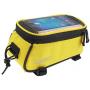 Roswheel Road Mountain Bike Bag Pannier Mini Cycling Bicycle Front Tube Bags for Men Women for iPhone 4 5 6 7 Plus 8 8plus X Samsung Huawei Xiaomi OnePlus LG HTC Meizu Google Nexus Yellow S M L