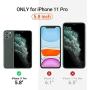 TORRAS Diamonds Clear iPhone 11 Pro Case, [10X Anti-Yellowing] [Shock Absorption] Thin Slim Fit Shockproof Hard PC Back & Soft TPU Bumper Phone Cover Designed for iPhone 11 Pro Cases, Transparent