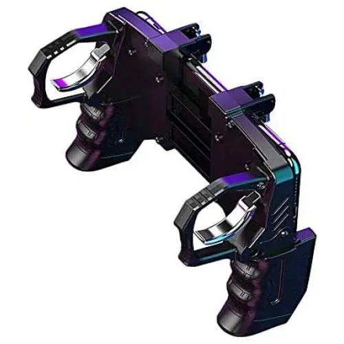 Houozon Phone Controller, 4-Finger Link Gamepad Quick Shooting Button Mobile Game with Cooling Fan, for iOS Android Electronic Accessories Houozon Phone Controller, 4-Finger Link Gamepad Quick Shooting Button Mobile Game with Cooling Fan, for iOS Android Electronic Accessories