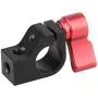 CAMVATE 15mm Single Rod Clamp with Two 1/4"-20 Screw Hole for Camera DSLR Rail System(Red, 2 Pieses) CAMVATE 15mm Single Rod Clamp with Two 1/4"-20 Screw Hole for Camera DSLR Rail System(Red, 2 Pieses)